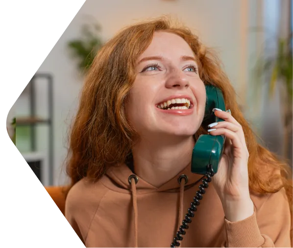 Woman on phone